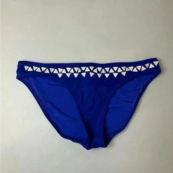 Trina Turk Bikini Royal Blue Shell Bikini Bottoms Size 4 - Picture 1 of 4
